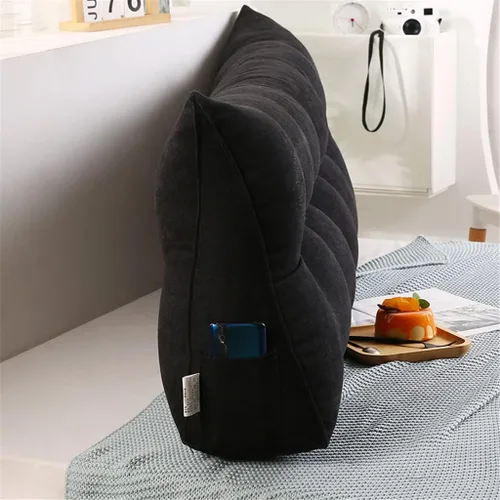 Miniatura 4 de Almohada grande triangular para cabecero con cuña y respaldo de posicionamiento, almohada de lectura, soporte de espalda, cojín lumbar para sofá