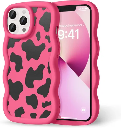 Miniatura 41 de Compatible con iPhone SE/8/7 Funda para Mujeres y Niñas, Marco Ondulado Rizado con Patrón Lindo, Estética Delgada Suave Silicona TPU Parachoques