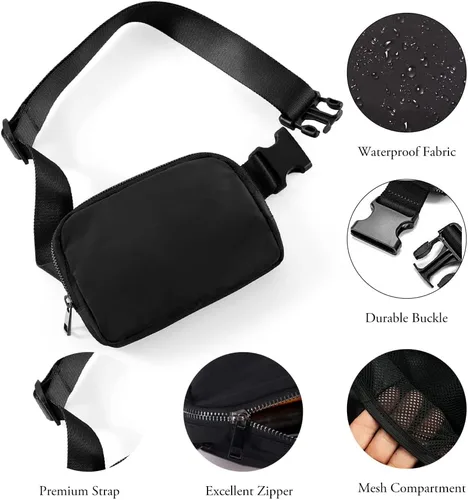 Miniatura 5 de Riñonera para mujer correa ajustable riñonera Dupes Herschel Riñonera LuLu para mujer bolsos cruzados de limón para mujeres y hombres impermeable