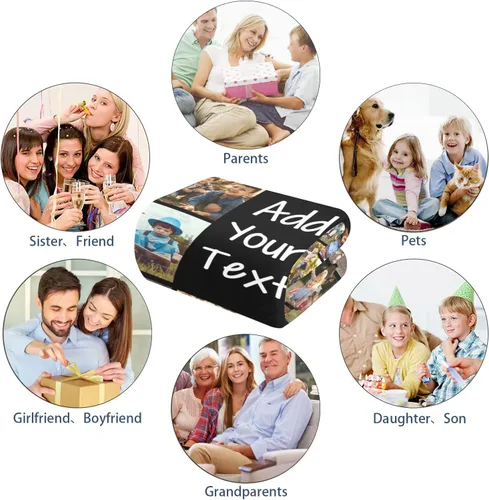 Miniatura 13 de Mantas personalizadas con foto, manta de fotos personalizada, mantas personalizadas con imagen, regalos personalizados para mujeres, hombres