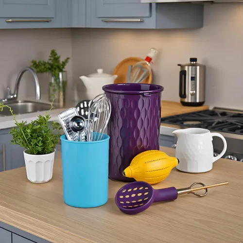 Miniatura 6 de Calypso Basics – Recipiente para utensilios de cocina Turquesa