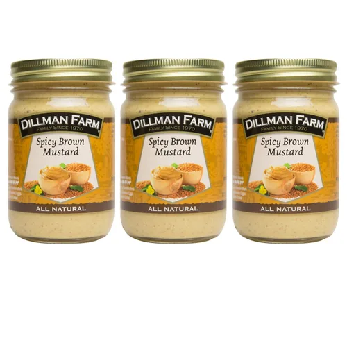 Miniatura 4 de Dillman Farm All Natural Gourmet Dijon Mustard - Sin gluten, sin OMG, vegano, kosher, ecológico, sin conservantes, sin jarabe de maíz, fabricado