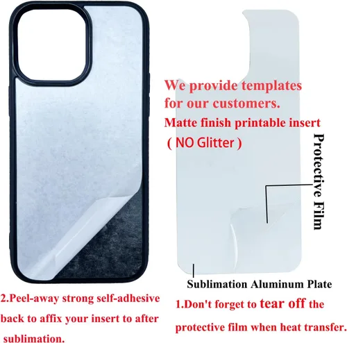 Miniatura 5 de JUSTRY 5 fundas para teléfono de sublimación a granel compatibles con iPhone 14 Pro Max, 6.7 pulgadas (2022), fácil de sublimar, funda