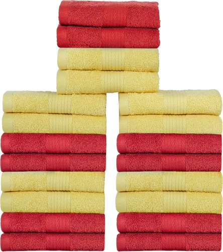 Miniatura 51 de Ample Decor Juego de 12 toallas de baño de 600 GSM, 100% algodón, 4 toallas de baño, 4 toallas de mano, 4 paños de lavado, absorbentes y suaves