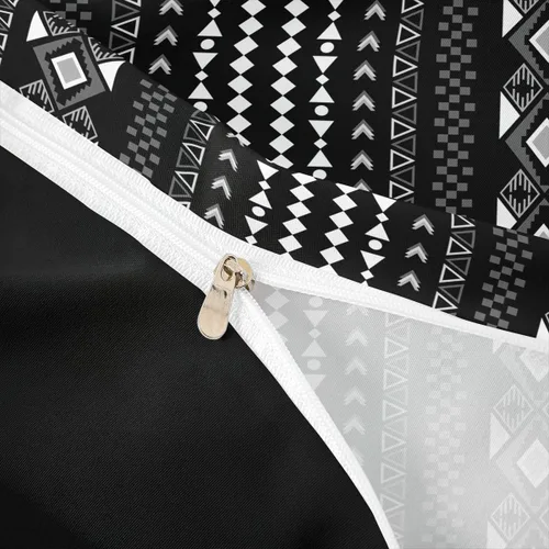 Miniatura 6 de Erosebridal Bohemian Duvet Cover Twin Country Southwestern Comforter Cover for Kids Teens Boho Aztec Arrows Diamond Bedding Set Black Gray Geometric