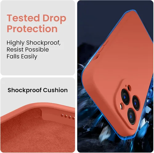Miniatura 4 de FireNova Funda diseñada para iPhone 14 Pro Max, funda de silicona mejorada [protección de cámara] con [2 protectores de pantalla], forro