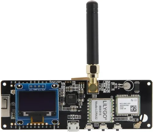 Miniatura 5 de LILYGO T-Beam LORA32 915MHz ESP32 WiFi BLE CH9102F chip TTGO placa de desarrollo soldado módulo OLED