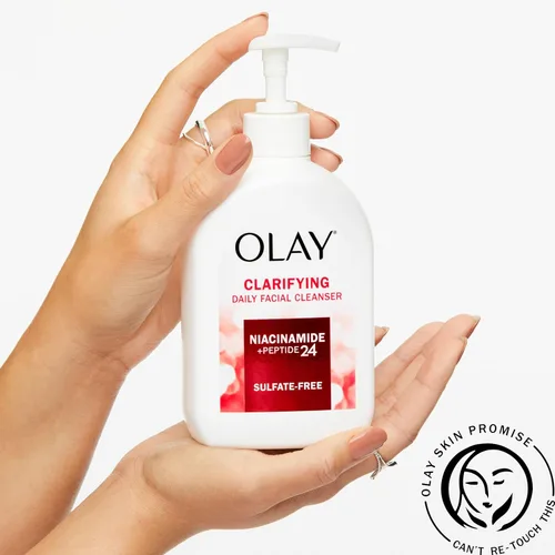 Miniatura 4 de Olay Limpiador Facial, Limpiador Facial Diario con Niacinamida, Péptidos y Glicerina - Clarificante, Refresca la Superficie de la Piel, Refina