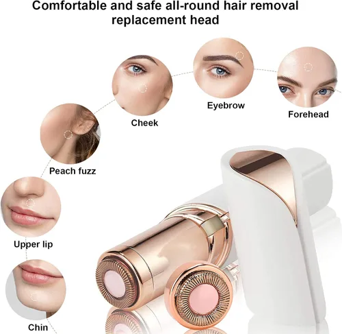 Miniatura 6 de 4 cabezales de repuesto LinMei compatibles con GEN 1 Finishing Touch Flawless removedor de pelo sin dolor para mujer, con cepillos de limpieza