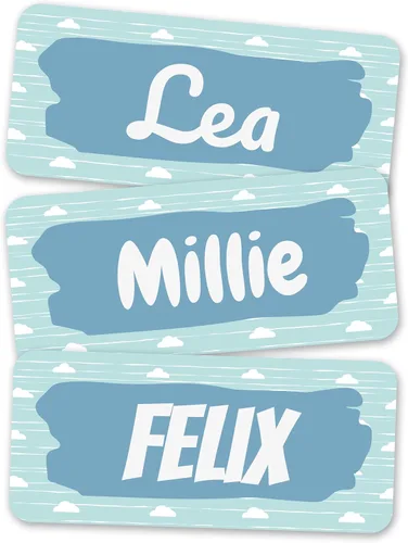 Miniatura 9 de Etiquetas de nombre personalizadas para niños [70 unidades] – Calcomanías de nombre impermeables para la escuela, artículos y ropa – Etiquetas