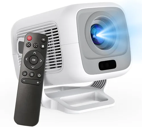 Miniatura 8 de Mini proyector para dormitorio y exteriores, proyector portátil inteligente Android 14, 1080P con soporte 4K, WiFi 6 Bluetooth 5.4, rotación