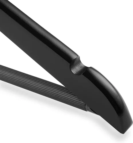 Miniatura 3 de Casafield - 40 Perchas de Madera Negra para Trajes - Madera de Loto Premium con Muescas y Gancho Giratorio Cromado para Ropa de Vestir, Abrigos