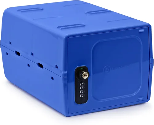 Urban August Caja de seguridad con llave y combinación doble, caja con cerradura para uso diario, cerradura multiusos para seguridad en el hogar y