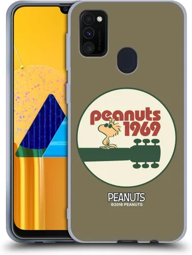 Miniatura 412 de Head Case Designs Funda de gel Woodstock 50th con licencia oficial de Peanuts Snoopy Guitar 1969 [protección de grado militar] compatible