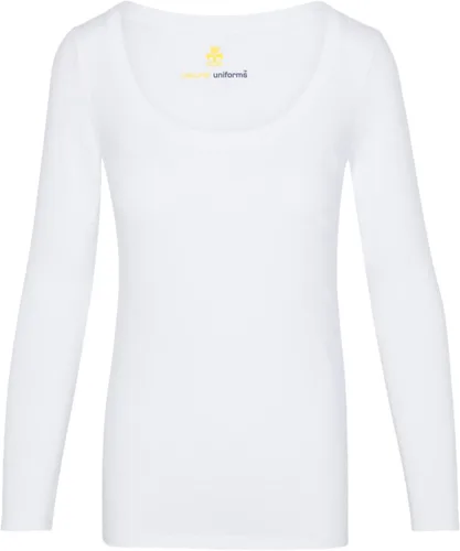Miniatura 4 de Natural Uniforms Camiseta de manga larga extra ancha con cuello redondo para mujer