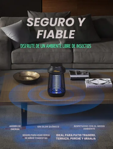 Miniatura 5 de Bug Zapper 4200 V para exteriores e interiores, cable de alimentación de 9.84 pies con interruptor, exterminadores eléctricos impermeables
