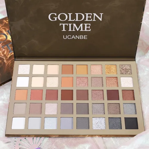Miniatura 5 de UCANBE Paleta de maquillaje de sombra de ojos nude, 40 colores mate brillante con purpurina sombra de ojos, paleta de maquillaje ahumado negro