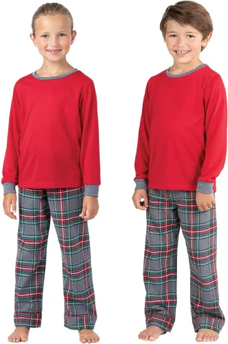 Miniatura 2 de PajamaGram - Pijamas de Navidad para niños, pijamas de franela