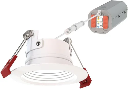 Miniatura 6 de Juno WF2 Dreg B ALO25 SWW5 90CRI 120 MW M6 Downlight LED Empotrado Wafer Sin Caja, Estilo de Moldura Deflectada con Retroceso Profundo, 2 Pulgadas