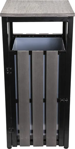 Miniatura 2 de Lorell, LLR42693, Cubo de basura para exteriores, 1, carbón