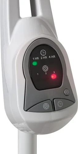 Miniatura 8 de Lasko 1646 - Ventilador de pedestal oscilante y ajustable con temporizador y control remoto para uso en interiores, dormitorio, sala de estar, Blanco