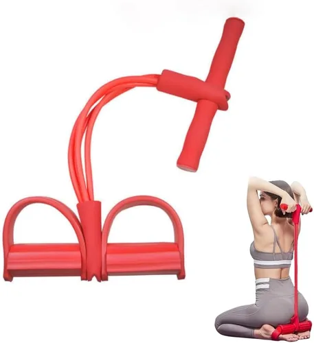 Miniatura 5 de Banda de resistencia de pedal Cuerda de tracción elástica Expansor de culturismo antideslizante para ejercicio sentado