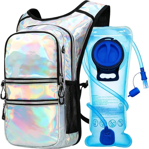Miniatura 15 de Mothybot Paquete de mochila de hidratación, mochila de agua de 20 litros incluida, bolsa de hidratación de 2 litros, esencial para festivales