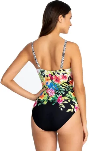 Miniatura 2 de Johnny Was womens Fay Floral Ruched One-piece