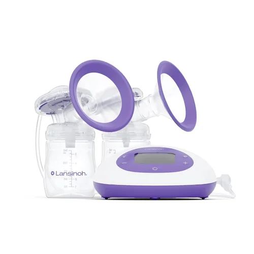 Miniatura 9 de Lansinoh Oh Baby Kit de Esenciales para Recién Nacidos – Extractor de Leche Eléctrico Doble Signature Pro con Embudos de 25mm (0.98 pulgadas), 2