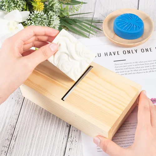 Miniatura 3 de PH PandaHall Caja de cajón de jabón de madera, biseladora de jabón, herramienta de afeitar para recortar jabones y velas hechas a mano para Navidad