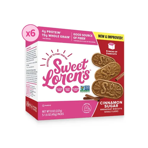 Miniatura 15 de Sweet Loren's Galletas veganas para el desayuno, arándano, 0.18 onzas de proteína, 0.39 onzas de granos integrales, a base de plantas, sin gluten