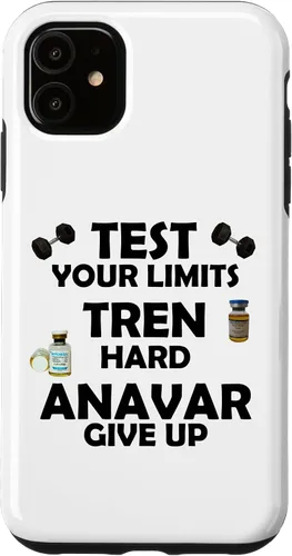 Miniatura 5 de iPhone 15 Funny Test Limits Tren Hard Never Give Up Gym Bodybuilding Case