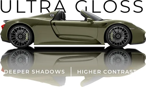 Miniatura 2 de VViViD+ Ultra Brillante Verde Caqui 30.5 cm x 1.5 m Rollo de Película de Envoltura de Vinilo para Auto, Película de Reemplazo de Pintura Premium