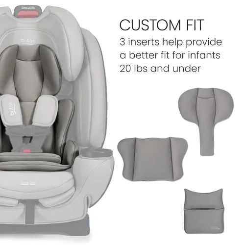 Miniatura 15 de Britax One4Life Asiento de coche convertible todo en uno, 3 en 1 con asiento de automóvil y elevador con instalación Easy ClickTight, capacidad