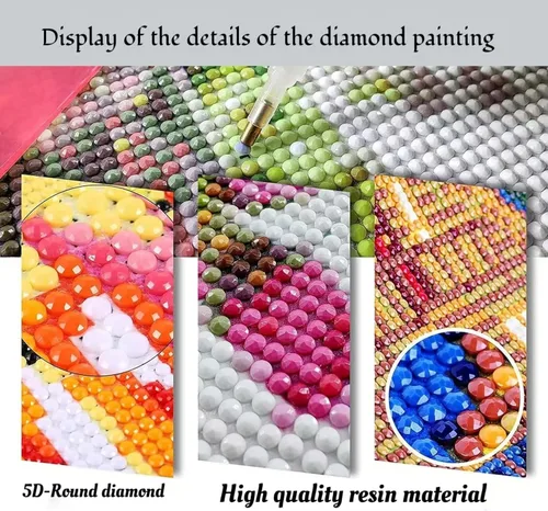 Miniatura 7 de MBYAUYN Kits de arte de diamantes para adultos, flores, pinturas de puntos de diamante de taladro completo, pinturas artísticas y manualidades
