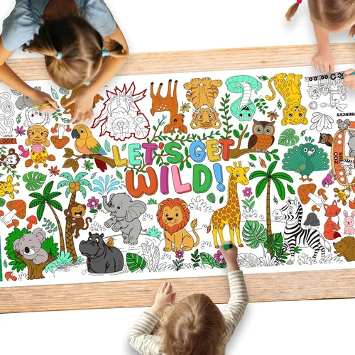Miniatura 26 de Gatherfun Póster de Actividades para Fiesta de Pascua - 31.5 x 72 Pulgadas, Fiesta de Pascua Feliz, Pancarta de Papel Versátil
