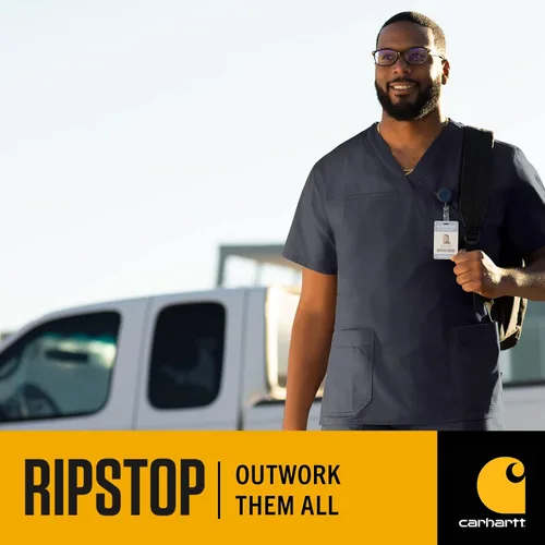 Miniatura 5 de Carhartt - Camisa ripstop multibolsillo de uniforme para hombre
