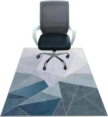 Miniatura 16 de Tapete para silla de oficina para suelo de madera dura, tapete de piso de 55 x 35 pulgadas para silla de oficina, tapete para silla de escritorio