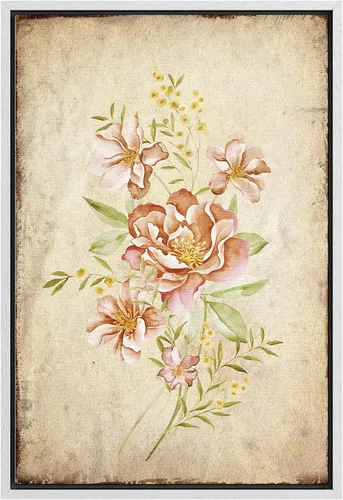 Miniatura 61 de SIGNFORD Lienzo impreso para pared, acuarela, floral, retro, abstracto, naturaleza, desierto, ilustraciones florales botánicas, arte moderno