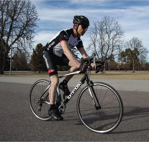 Miniatura 4 de Tommaso Imola - Bicicleta deportiva de aluminio de alto rendimiento, Shimano Claris 24 velocidades, bicicleta de carretera para hombre Blanco