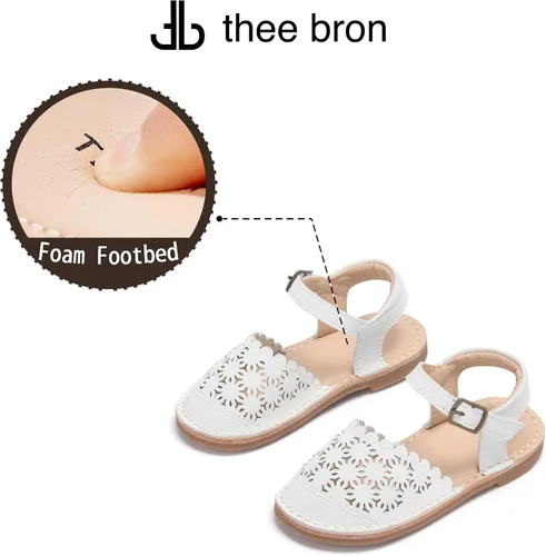 Miniatura 172 de THEE BRON Sandalias cómodas para niñas, zapatos para niños, sandalias rellenas