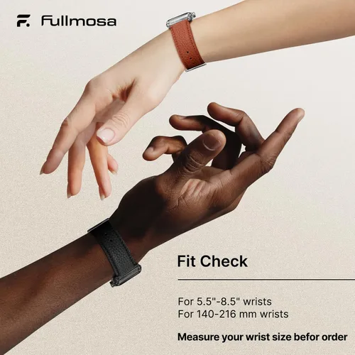 Miniatura 4 de Fullmosa Correas de cuero compatibles con Apple Watch Band de 1.49, 1.57, 1.61, 1.65, 1.73, 1.77 y 1.77 pulgadas, correa elegante para iWatch Series