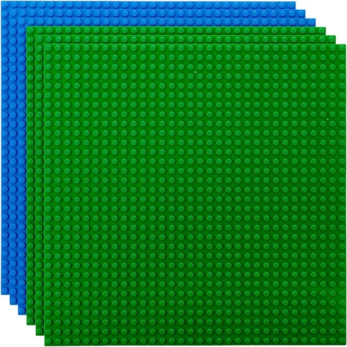 Miniatura 7 de Placas base clásicas de 10 נ10 pulgadas para la construcción con ladrillos por Strictly Briks, 100% compatible con todas las marcas principales; gris