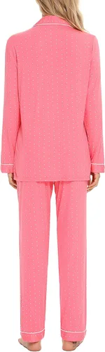 Miniatura 4 de Samring Pijamas de manga larga para mujer, conjunto de pijama con botones y suave, para descansar, tallas S-XXL