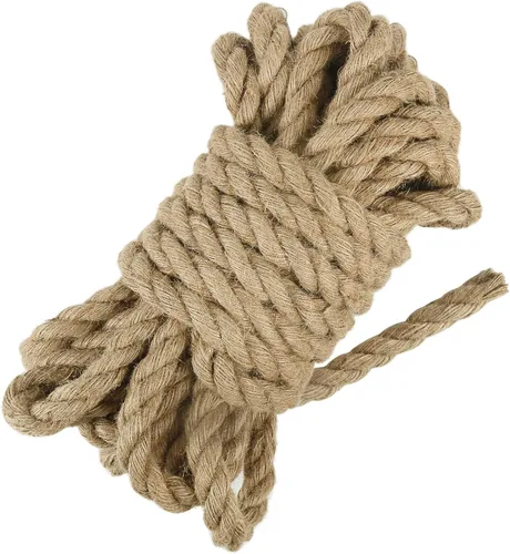 Miniatura 8 de Tenn Well Cuerda de yute de 1/2 pulgada, cuerda de hilo de 33 pies de grosor de 0.551 in para manualidades, jardinería, decoración del hogar