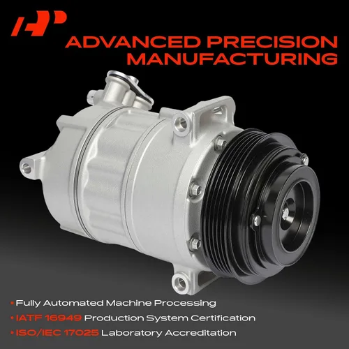 Miniatura 3 de A-Premium Compresor A/C con embrague compatible con Buick Regal 2.4L 2012, polea de 5 ranuras