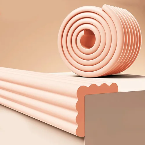 Miniatura 11 de Protectores de esquina a prueba de bebés, protectores de borde de espuma suave de 6.5 pies para muebles, tiras adhesivas para parachoques de mesa