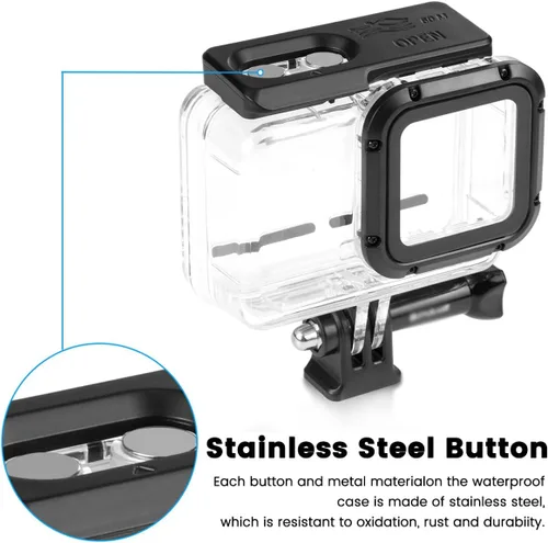 Miniatura 3 de Funda de buceo para cámara de acción Insta360 ONE RS 4K Edition, carcasa impermeable para buceo subacuático, 196.9 ft/196 pies con accesorio