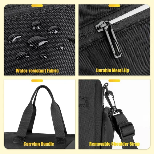 Miniatura 6 de Gryme Bolsa de gimnasio pequeña de 15 pulgadas con compartimento para zapatos y bolsillo húmedo, mini bolsa de lona para hombres y mujeres, pequeña