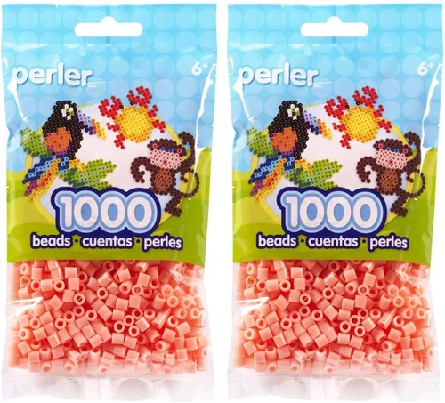 Miniatura 9 de Perler Cuentas fusibles para manualidades, 1000 unidades, gris claro, pequeño